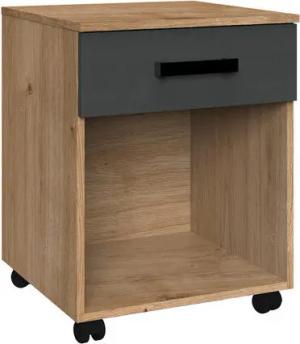 Rollcontainer Liverpool Plankeneiche Nachbildung B/H/T: ca. 46x58x40 cm