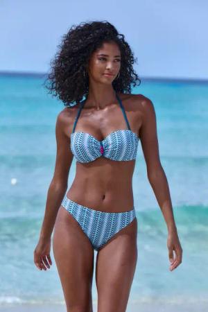 Vivance Bügel-Bandeau-Bikini mit Zierperlen