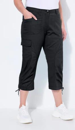 Ulla Popken Cargoshorts 7/8-Cargohose Komfortbund
