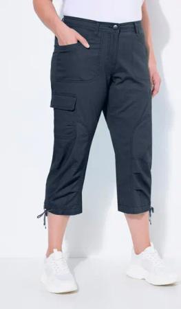 Ulla Popken Cargoshorts 7/8-Cargohose Komfortbund