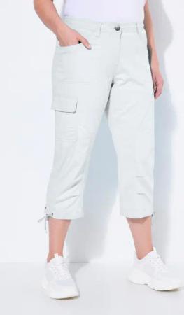 Ulla Popken Cargoshorts 7/8-Cargohose Komfortbund