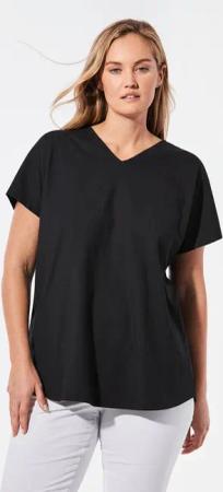 GOLDNER T-Shirt Shirt mit V-Ausschnitt (CURVY)