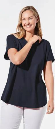GOLDNER T-Shirt Shirt mit V-Ausschnitt (CURVY)
