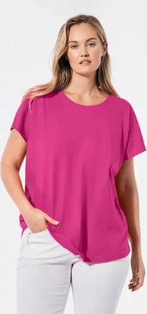 GOLDNER T-Shirt Shirt mit Rundhalsausschnitt (CURVY)