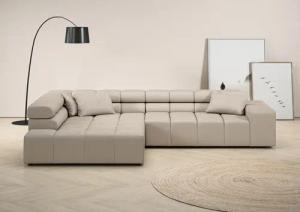 INOSIGN Ecksofa "Ancona incl. Kopfteilverstellung, Breite 319cm, L-Form", wahlweise motorische Sitztiefenverstellung, auch in Cord + Easy Care