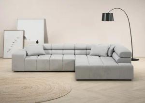 INOSIGN Ecksofa "Ancona incl. Kopfteilverstellung, Breite 319cm, L-Form", wahlweise motorische Sitztiefenverstellung, auch in Cord + Easy Care
