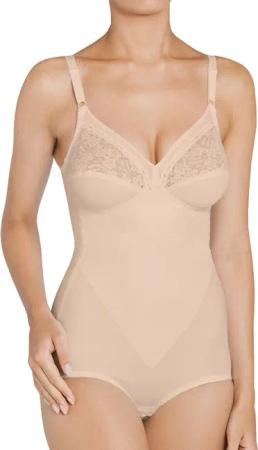 Triumph Miederbody "Formfit BS X", florale Spitze, runder Rückenausschnitt, tiefer V-Ausschnitt