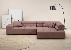 INOSIGN Ecksofa "Ancona incl. Kopfteilverstellung, Breite 319cm, L-Form", wahlweise motorische Sitztiefenverstellung, auch in Cord + Easy Care