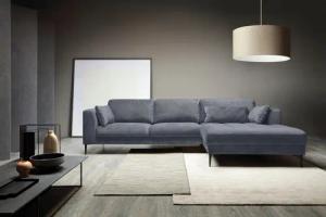TRENDMANUFAKTUR Ecksofa "Luzi, wahlweise mit Schlaffunktion & Bettkasten. L-Form", Designsofa mit tollem Sitzkomfort, Metallfüße schwarz, Breite 280 cm