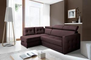 exxpo - sofa fashion Ecksofa "Arles, Federkern, zeitlos, Breite 225cm, L-Form", wahlweise mit Bettfunktion und Bettkasten, inkl. Kopfteilverstellung