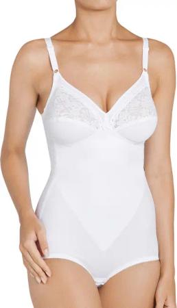 Triumph Miederbody "Formfit BS X", florale Spitze, runder Rückenausschnitt, tiefer V-Ausschnitt