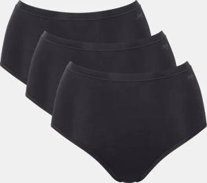 sloggi Slip "GO Daily Cotton Highwaist 3P", (3er Pack), Glanz-Effekt Details, hochgeschnittene Taille