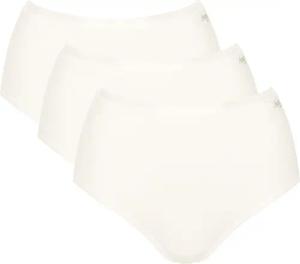 sloggi Slip "GO Daily Cotton Highwaist 3P", (3er Pack), Glanz-Effekt Details, hochgeschnittene Taille