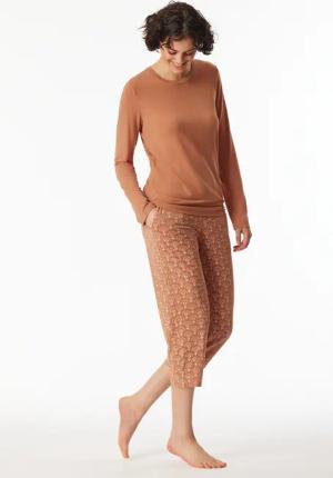 Shirt langarm rundhals rost - Mix+Relax 34