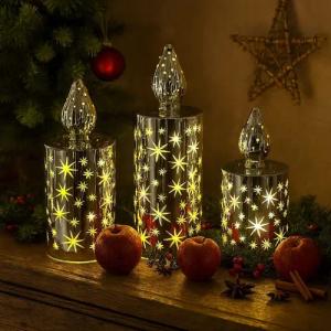 Online-Fuchs LED-Kerze 3er Set LED-Kerzen aus