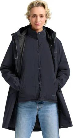 Jack Wolfskin Winterdune 3in1 Coat Women 3-in-1 Mantel Damen S blue dark navy