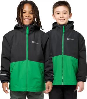 Jack Wolfskin Iceland 3in1 Jacket Kids 3-in-1 Jacke Kinder 140 green mystic green