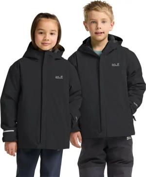 Jack Wolfskin Flowline SKI Jacket Kids Isolierte Skijacke Kinder 116 black black