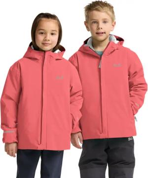 Jack Wolfskin Flowline SKI Jacket Kids Isolierte Skijacke Kinder 104 red sunset coral