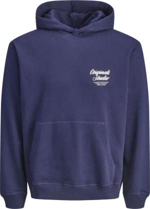 Jack & Jones Herren Hoodie Kapuzenpullover JORNORREBRO TYPO BACK SWEAT HOOD - Relaxed Fit
