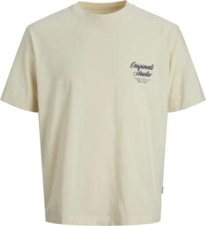 Jack & Jones Herren Rundhals T-Shirt JORNORREBRO TYPO TEE SS CREW NECK - Relaxed Fit