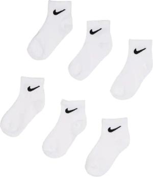 Nike Kids Unisex Socken - Weiß - Größe 23.5 - 27 - Poly Jersey