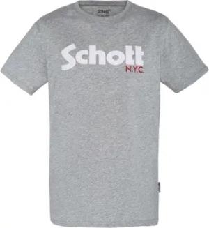 Schott T-Shirt T-Shirt Logo Kurzarmshirt