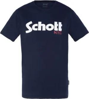 Schott T-Shirt T-Shirt Logo Kurzarmshirt