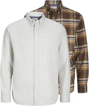 Jack & Jones  Hemdbluse Hemd NORRIS Langarmhemd 2er Pack