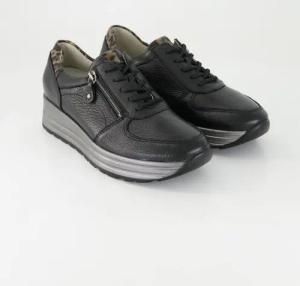 Waldläufer Schuhe - H-Lana Glattleder (Schwarz, Gr. 36½)