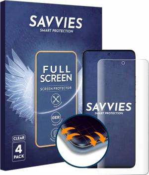 Savvies Displayschutzfolie Fullscreen Schutzfolie für Motorola