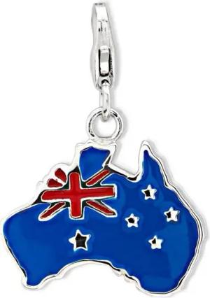 Unique Charm-Einhänger Unique Silber Charm Australien mit Karabiner für Basisarmbänder CH0512