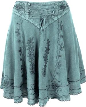 Guru-Shop Minirock Bestickter Boho Minirock -