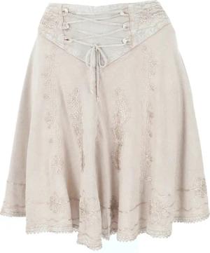 Guru-Shop Minirock Bestickter Boho Minirock -
