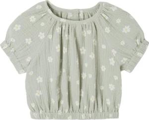 vertbaudet Kurzarmbluse Bedruckte Baby Musselin-Bluse