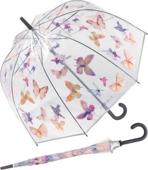 Esprit Stockregenschirm Glockenschirm mit Automatik transparent