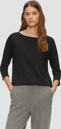 s.Oliver 3/4-Arm-Shirt Shirt mit Flammgarnstruktur und