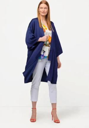 Ulla Popken Blusenjacke Kimono Schalkragen weite