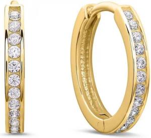 Unique Paar Creolen 333er Gold Creolen Zirkonia Unique GE0295