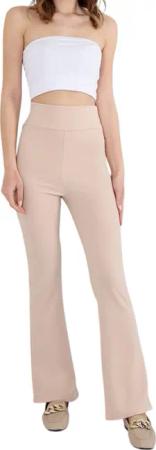 fashionshowcase Schlaghose Damen Scuba Hose High