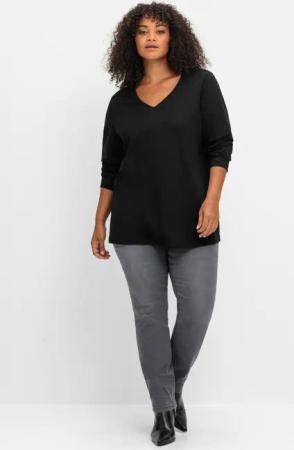 Sheego T-Shirt Langarmshirt