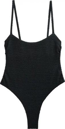 self Badeanzug Bauchformender Tanga-Badeanzug, hoher Beinschnitt