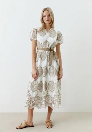 MORE&MORE Blusenkleid Maxispitzenkleid