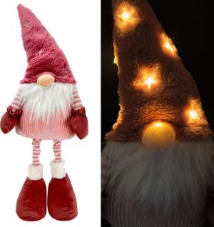 Online-Fuchs Weihnachtsfigur süßer Wichtel mit Zipfelmütze,