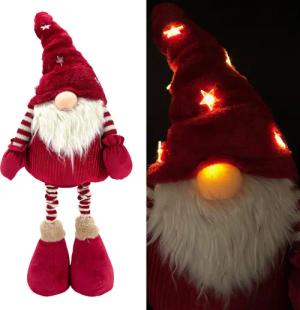 Online-Fuchs Weihnachtsfigur süßer Wichtel mit Zipfelmütze,