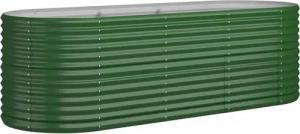 vidaXL Hochbeet, Kräuterhochbeet Pulverbeschichteter Stahl 224x80x68