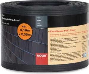 NOOR Sichtschutzstreifen PVC EASY, 0,19x2,55m -