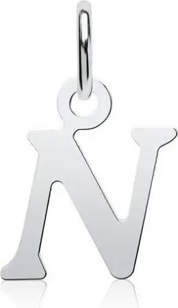 Unique Kettenanhänger Unique Kettenanhänger "N" 925er Silber Buchstabenanhänger SP0905