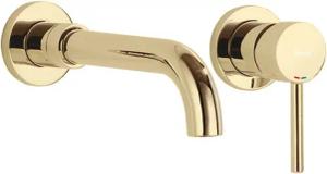 wohnwerk.idee Unterputzarmatur Waschbeckenarmatur Wasserhahn Gold Matt