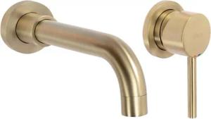 wohnwerk.idee Unterputzarmatur Waschbeckenarmatur Wasserhahn Gold Matt
